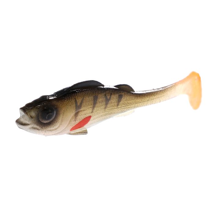 Mikado Real Fish 4 Stück Naturbarsch-Gummiköder PMRFP-9.5-PERCH-N 2