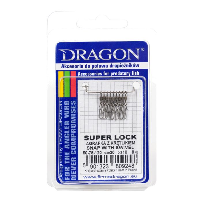 Dragon Super Lock 10-teilige silberne Spinning Sicherheitsnadeln PDF-50-75-120 2