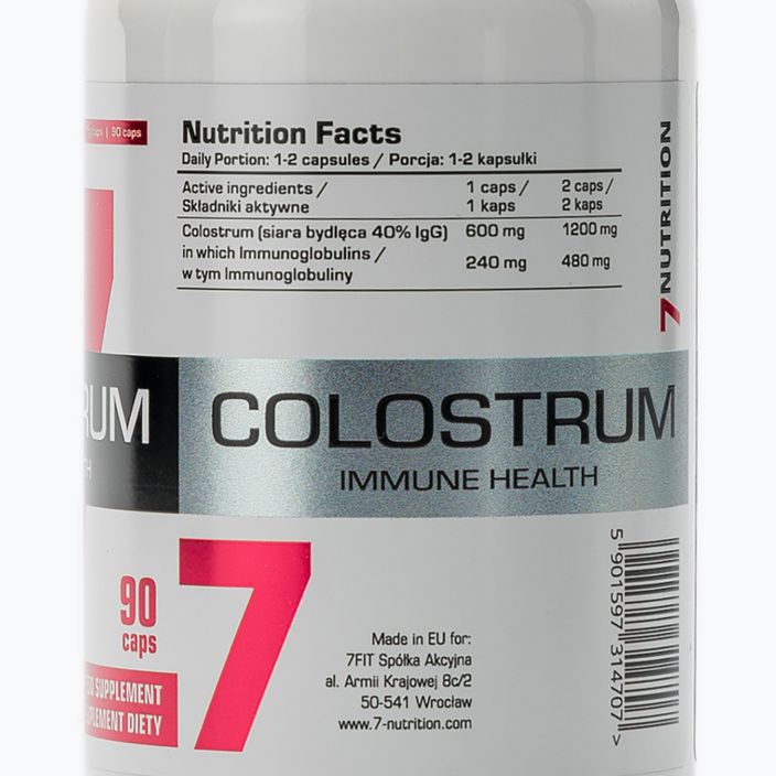 Colostrum 600mg 7Nutrition Immunsystem 90 Kapseln 7Nu000434 2