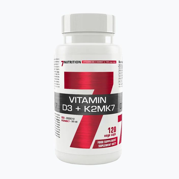 Vitamin D3+K2 MK7 7Nutrition Vitamin Komplex 120 Kapseln 7Nu000443
