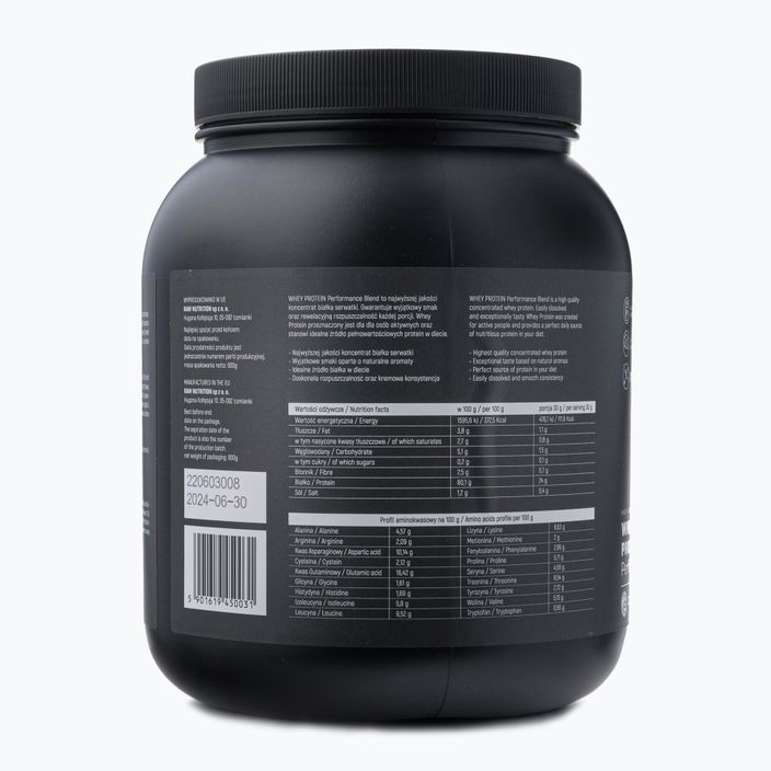 Molkenprotein Rohkost Ernährung 900g Kokosnuss WPC-59016 3