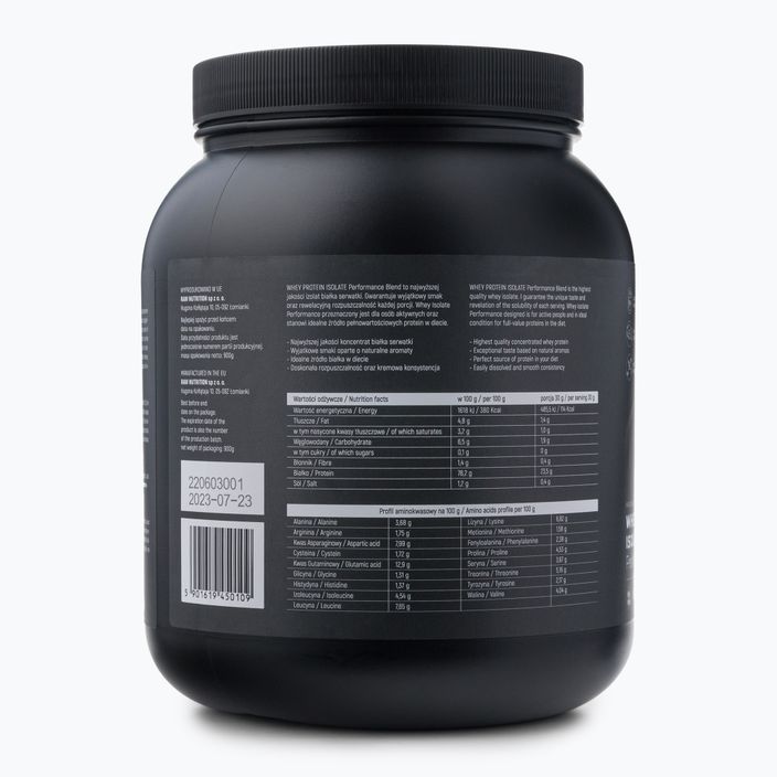 Molkenprotein-Isolat Raw Nutrition 900g Schokolade WPI-59017 3