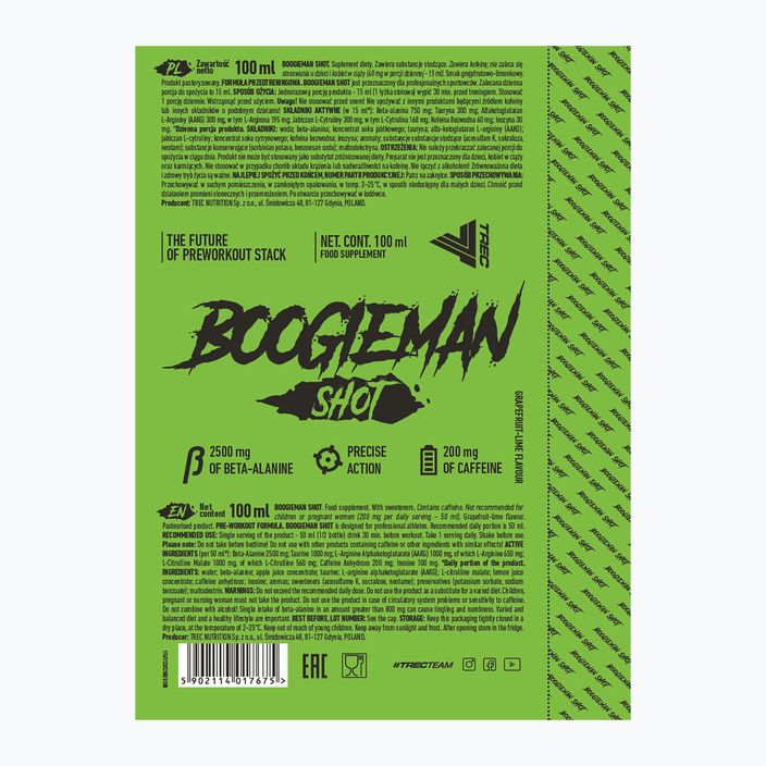 Trec Boogieman Pre-Workout Shot 100ml Grapefruit-Limette TRE/620 3