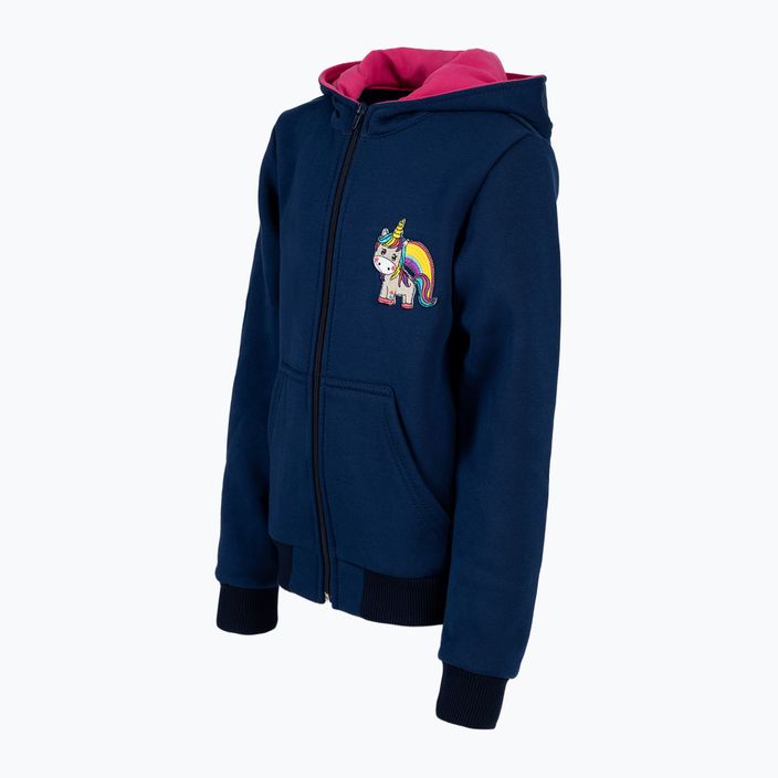 York Unicorn Kinder Reit-Sweatshirt navy blau und rosa 501801146 3