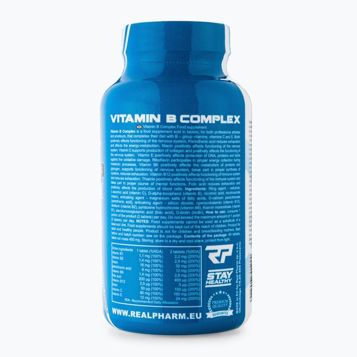 Vitamin B-Komplex Real Pharm Vitamin B-Komplex 90 Tabletten 701244 2