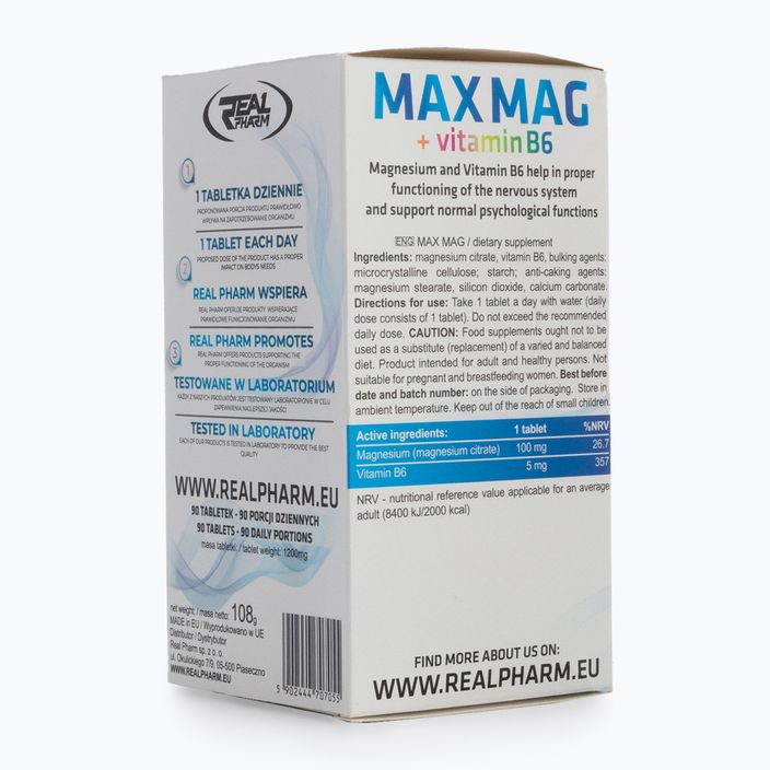 MAX MAG Real Pharm Magnesium+B6 90 Tabletten 707055 2