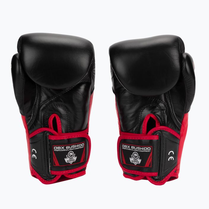 Bushido Boxhandschuhe mit Handgelenk schützen System schwarz Bb4-12oz 2