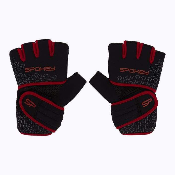 Spokey Lava schwarz und rot Fitness-Handschuhe 928974 3