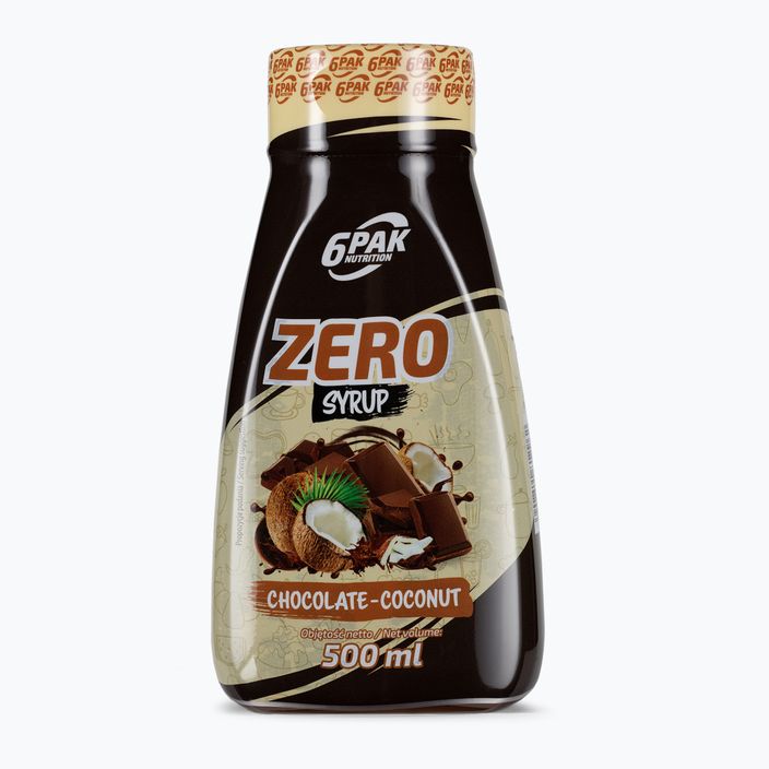 6PAK Sirup ZERO 500ml Schokolade-Kokosnuss PAK/219 Sauce