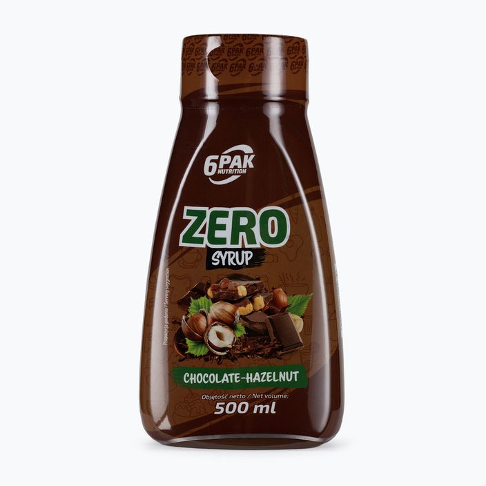 6PAK Sirup ZERO Sauce 500ml Schokolade-Haselnuss PAK/221