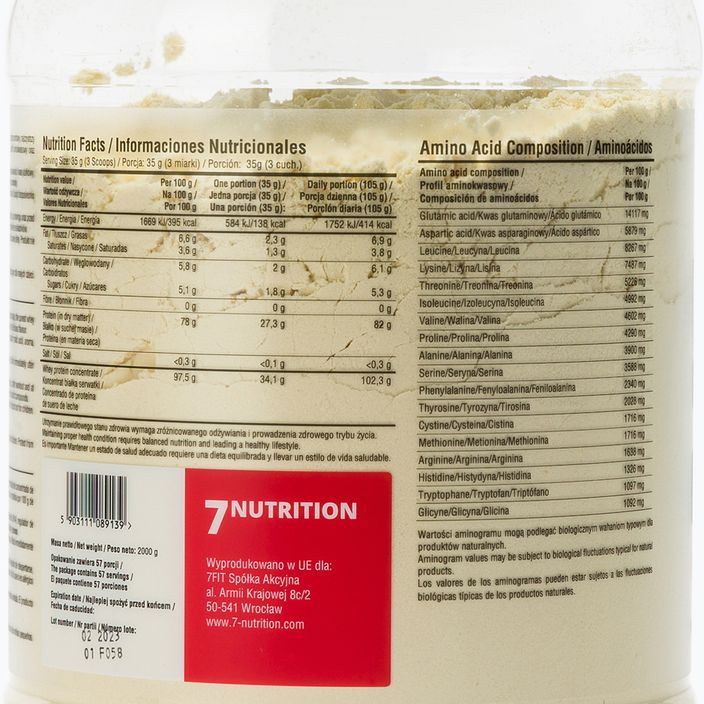 Molke 7Nutrition Protein 80 2kg weiße Schokolade-Erdbeere 7Nu000315 3