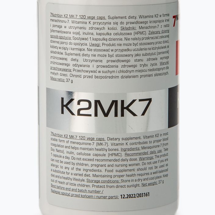 Vitamin K2 MK7 7Nutrition 100mcg Vitamin Komplex 120 Kapseln 7Nu000385 2