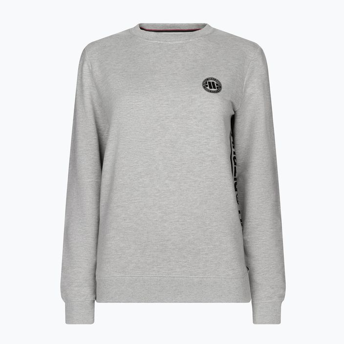 Damen-Sweatshirt Pitbull West Coast Crewneck F.Terry „Small Logo” grey/melange 7