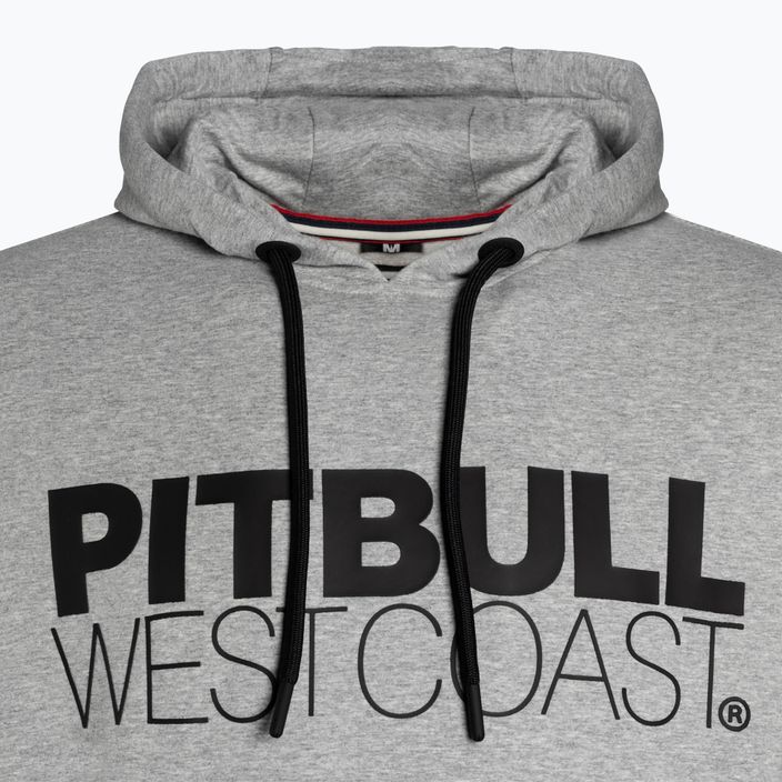Sweatshirt für Männer Pitbull West Coast Hooded French Terry TNT grey/melange 3