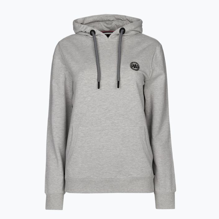 Damen-Sweatshirt Pitbull West Coast Hooded F.Terry „Small Logo” grey/melange