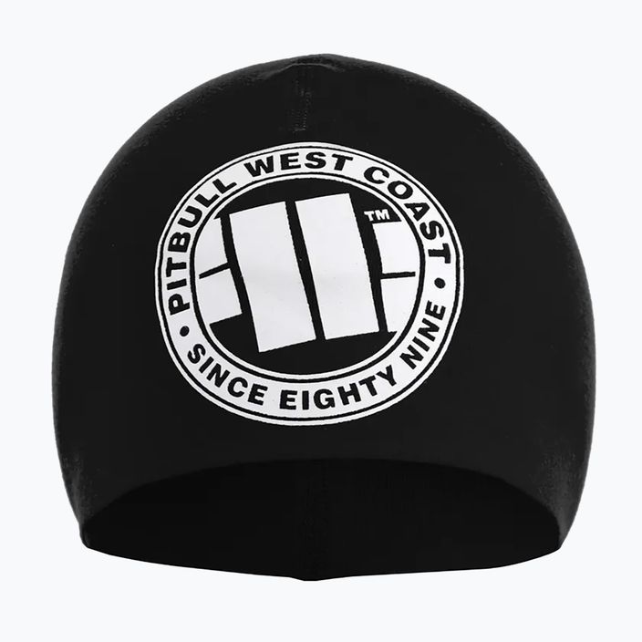 Pitbull West Coast Wintermütze großes Logo schwarz/weiß 2