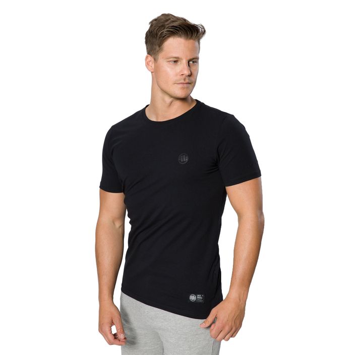Herren-T-Shirt Pitbull West Coast Slim Fit Lycra Small Logo black