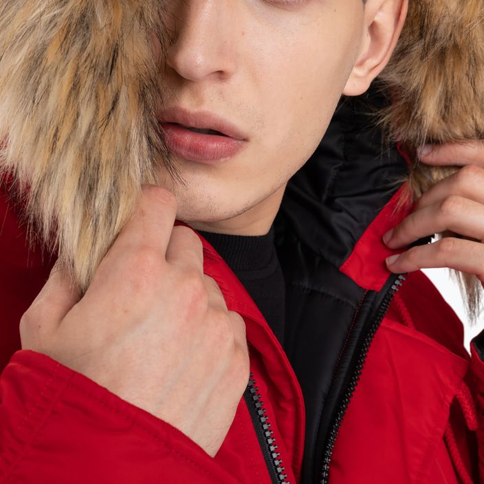 Winterjacke für Männer Pitbull West Coast Fur Parka Alder red 5