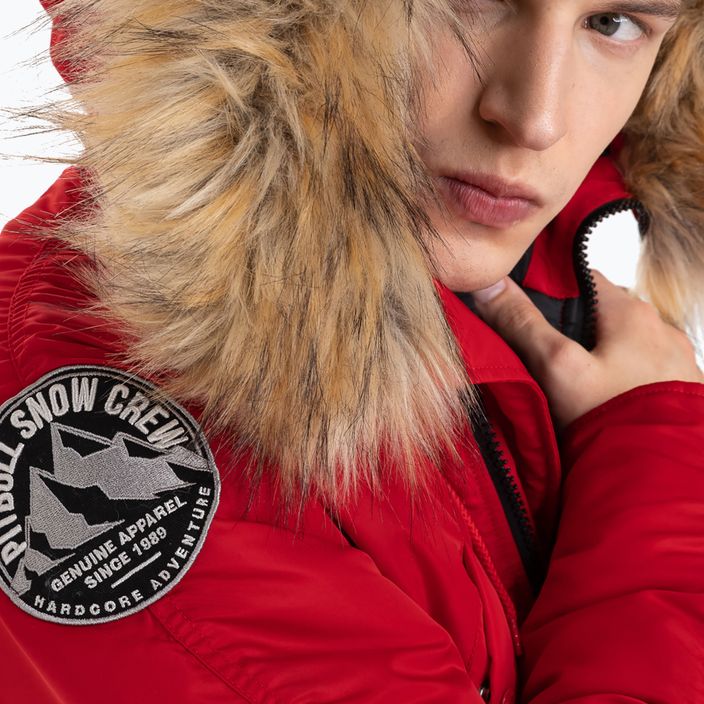 Winterjacke für Männer Pitbull West Coast Fur Parka Alder red 7