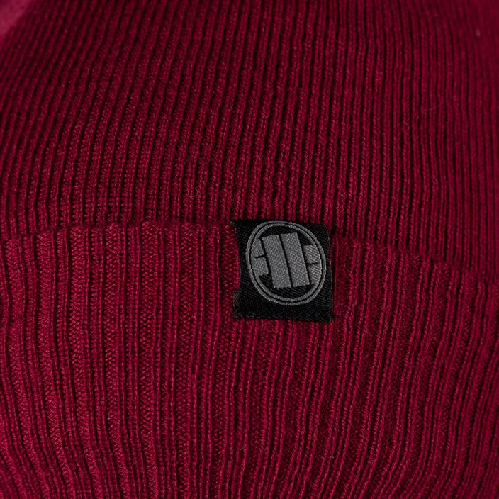 Wintermütze für Männer Pitbull West Coast Beanie Bubble Small Logo burgundy 3