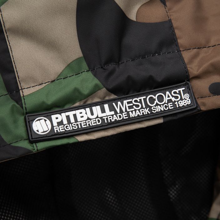 Pitbull West Coast Athletic Herrenjacke mit Kapuze aus Nylon in Waldtarnfarben 12
