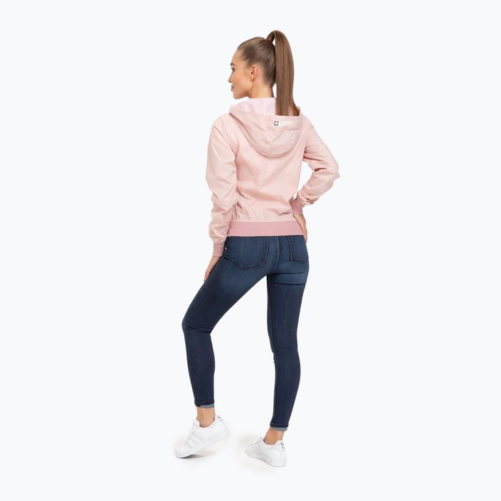 Jacke für Frauen Pitbull West Coast Aaricia Hooded Nylon pink 3