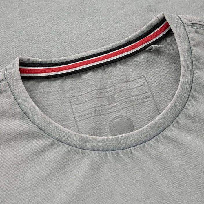 Herren-T-Shirt Pitbull West Coast T-Shirt Small Logo Denim Washed 190 grey/melange 3
