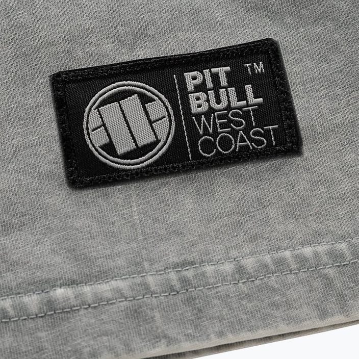 Herren-T-Shirt Pitbull West Coast T-Shirt Small Logo Denim Washed 190 grey/melange 6