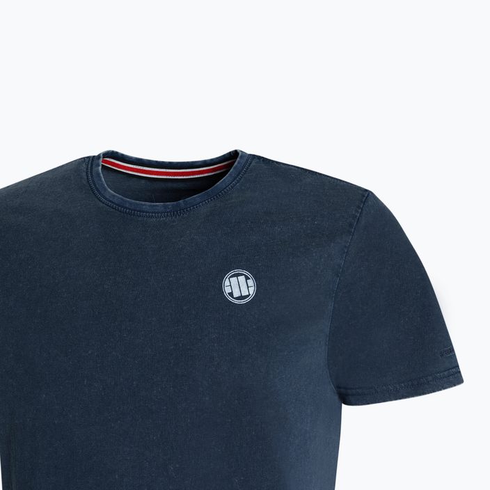 Herren-T-Shirt Pitbull West Coast T-Shirt Small Logo Denim Washed 190 dark navy 3