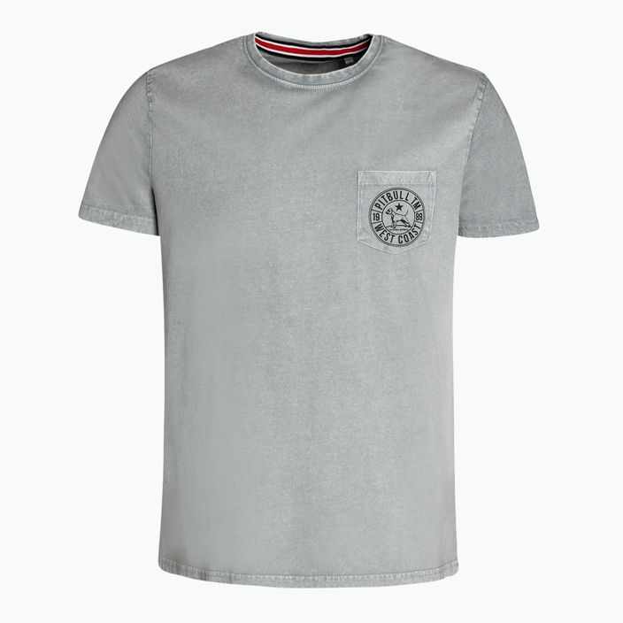 Herren-T-Shirt Pitbull West Coast T-Shirt Circle Dog grey/melange