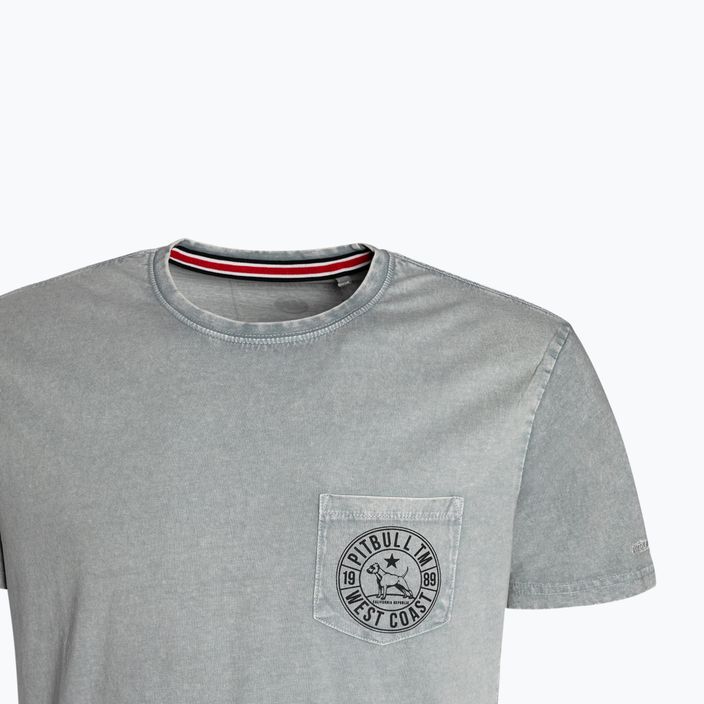 Herren-T-Shirt Pitbull West Coast T-Shirt Circle Dog grey/melange 3