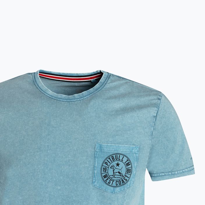 Herren-T-Shirt Pitbull West Coast T-Shirt Circle Dog light blue 3