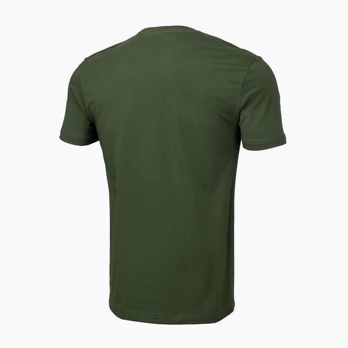 Herren-T-Shirt Pitbull West Coast Slim Fit Lycra Small Logo olive 2