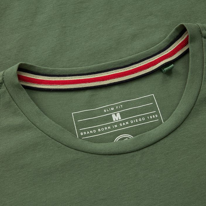 Herren-T-Shirt Pitbull West Coast Slim Fit Lycra Small Logo olive 3