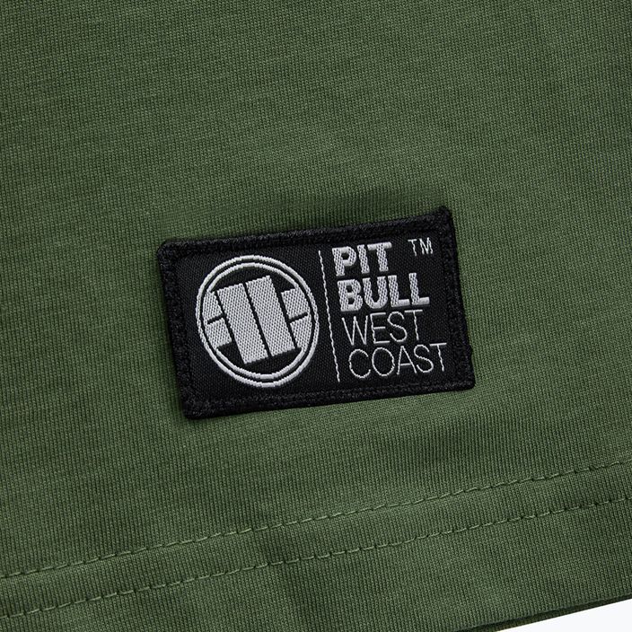 Herren-T-Shirt Pitbull West Coast Slim Fit Lycra Small Logo olive 4