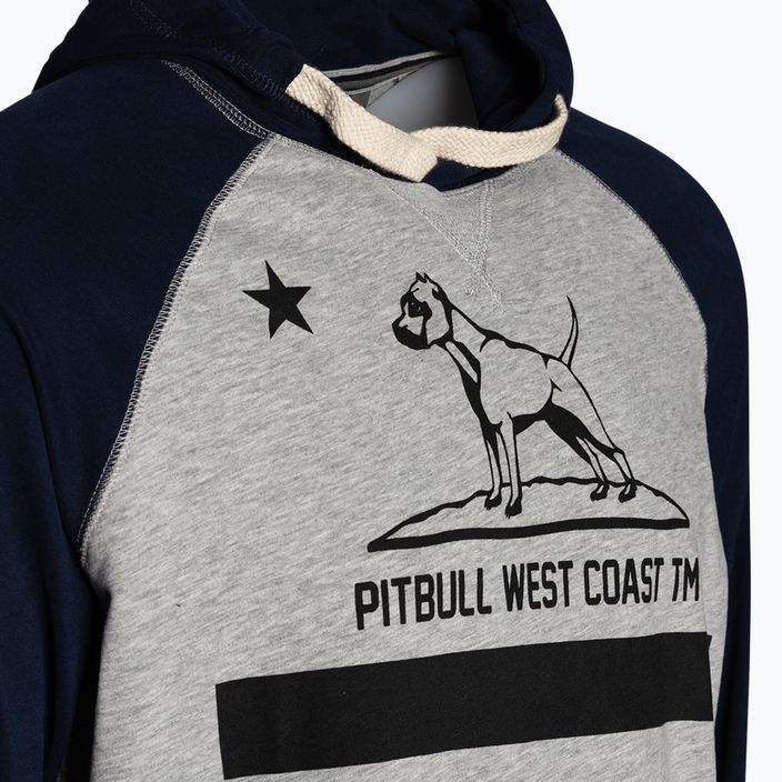 Sweatshirt für Männer Pitbull West Coast Hooded California 210 grey/dark navy 7