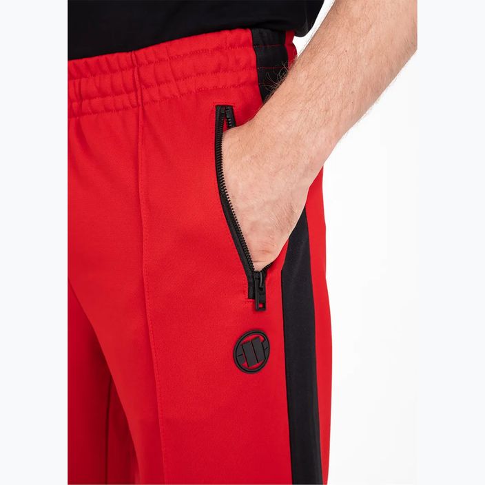 Hosen für Männer Pitbull West Coast Oldschool Track Pants Raglan red 6