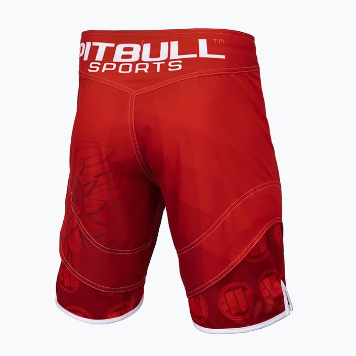 Grappling-Shorts für Männer Pitbull West Coast Grapp. Shorts 202 PB Polska red 2