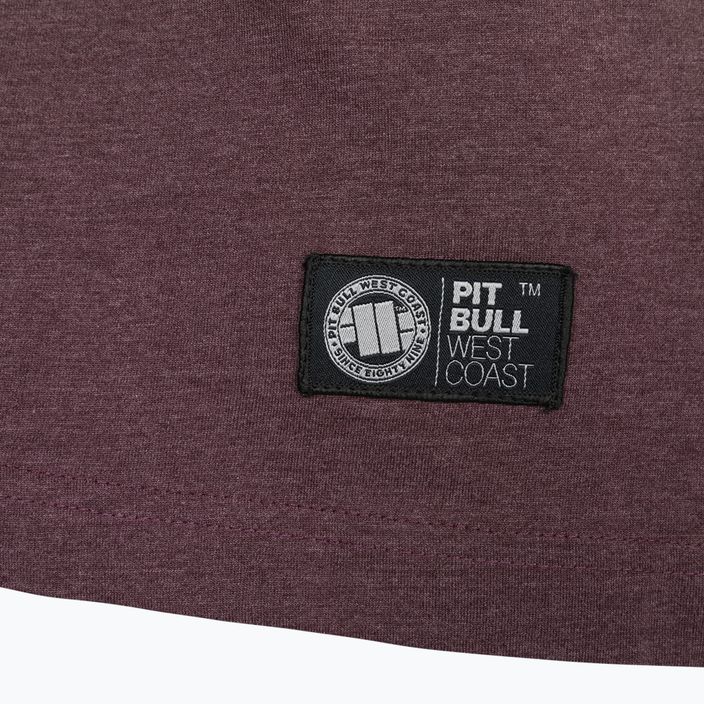 Herren-T-Shirt Pitbull West Coast T-S Small Logo 160 Basic burgundy 3