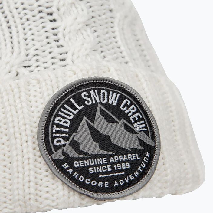 Pitbull West Coast Winter Mütze Snow Crew weiß 3