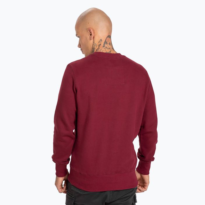 Sweatshirt für Männer Pitbull West Coast Crewneck Classic Logo burgundy 3