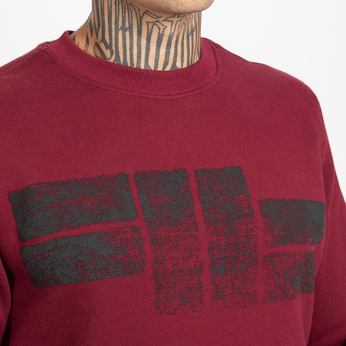 Sweatshirt für Männer Pitbull West Coast Crewneck Classic Logo burgundy 4