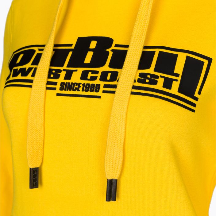 Damen-Sweatshirt Pitbull West Coast Hooded Classic Boxing 2 yellow 3