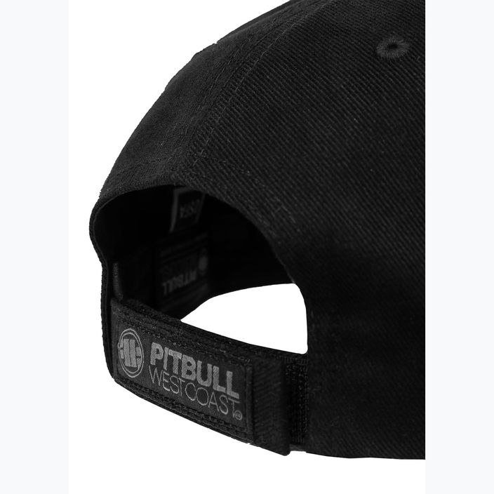 Pitbull West Coast Herren Snapback Haken & Schleife,,3D Metall Logo" schwarz 5