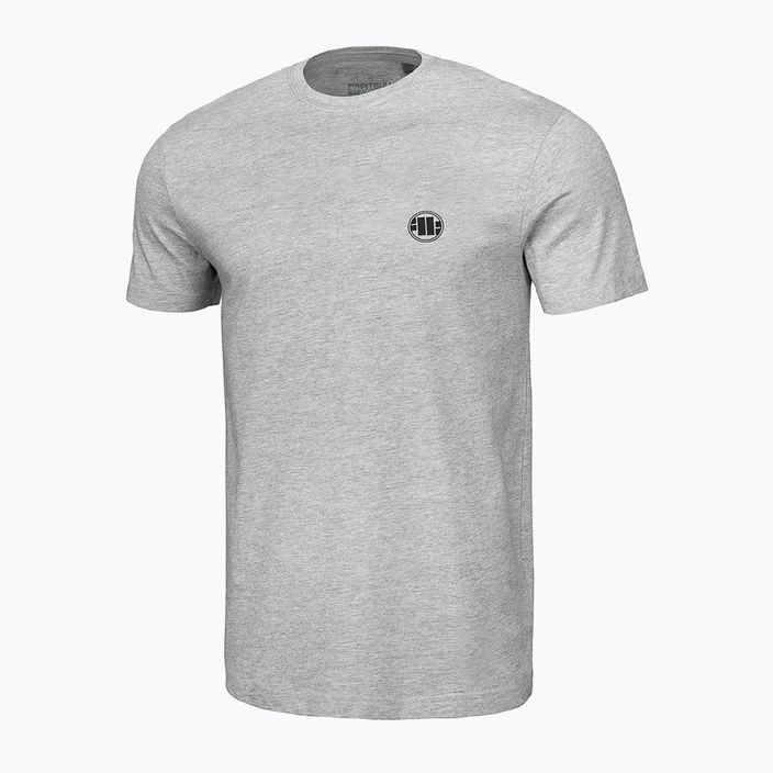 Herren-T-Shirt Pitbull West Coast Small Logo 140 GSM grey/melange
