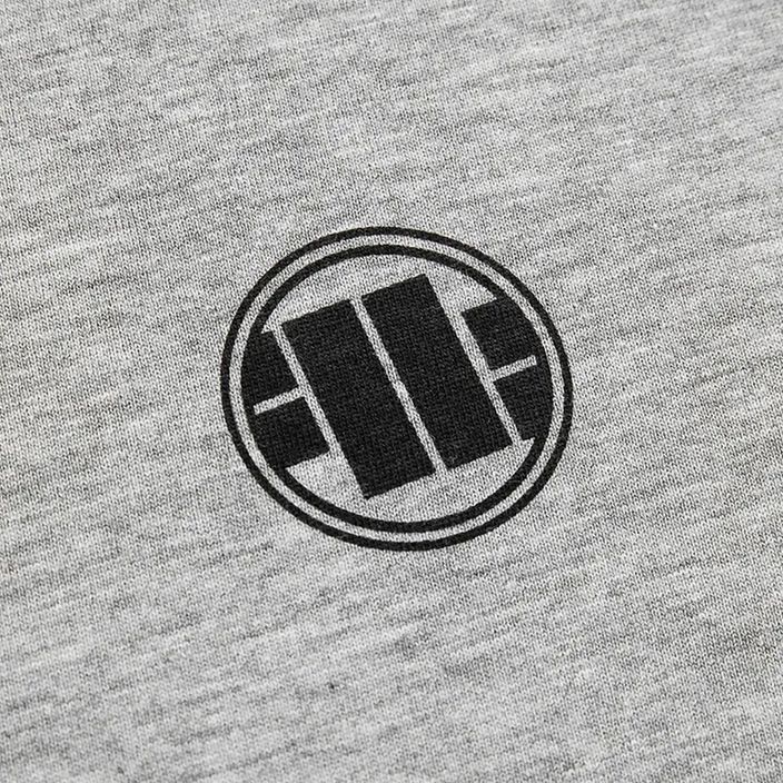 Herren-T-Shirt Pitbull West Coast Small Logo 140 GSM grey/melange 3