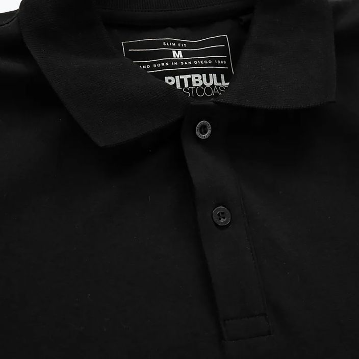 Poloshirt für Männer Pitbull West Coast Polo Jersey Small Logo 210 GSM black 3