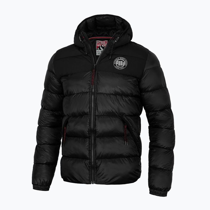Winterjacke für Männer Pitbull West Coast Greyfox Hooded Quilted black 2