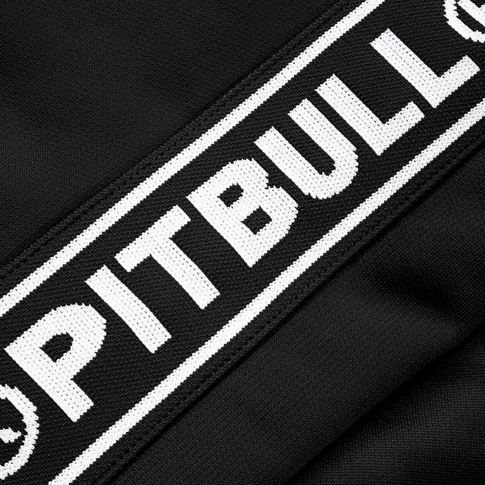 Herren Pitbull West Coast Trainingsjacke Tape Logo Terry Gruppe schwarz 9