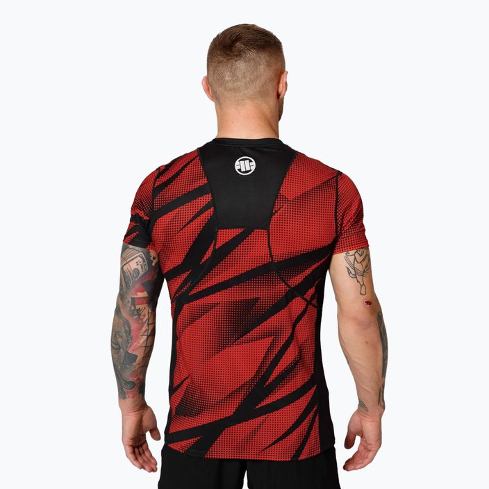 Pitbull Mesh Performance Pro Plus Dot Camo II Herren Trainings-T-Shirt rot 3